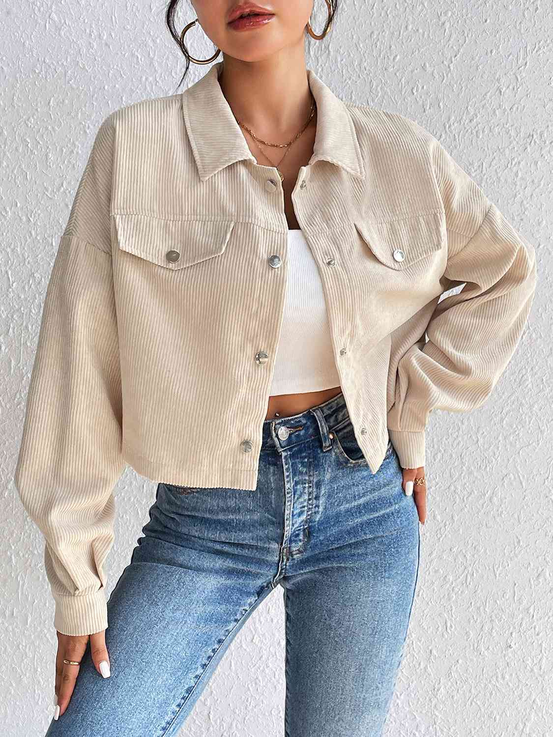 Teagan Snap Down Collared Jacket