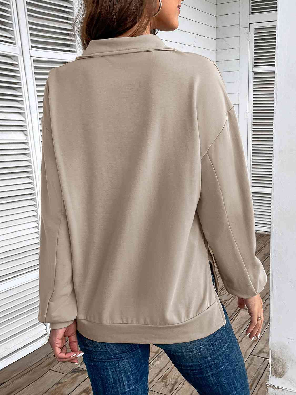 Aspyn Half Zip Sweatshirt