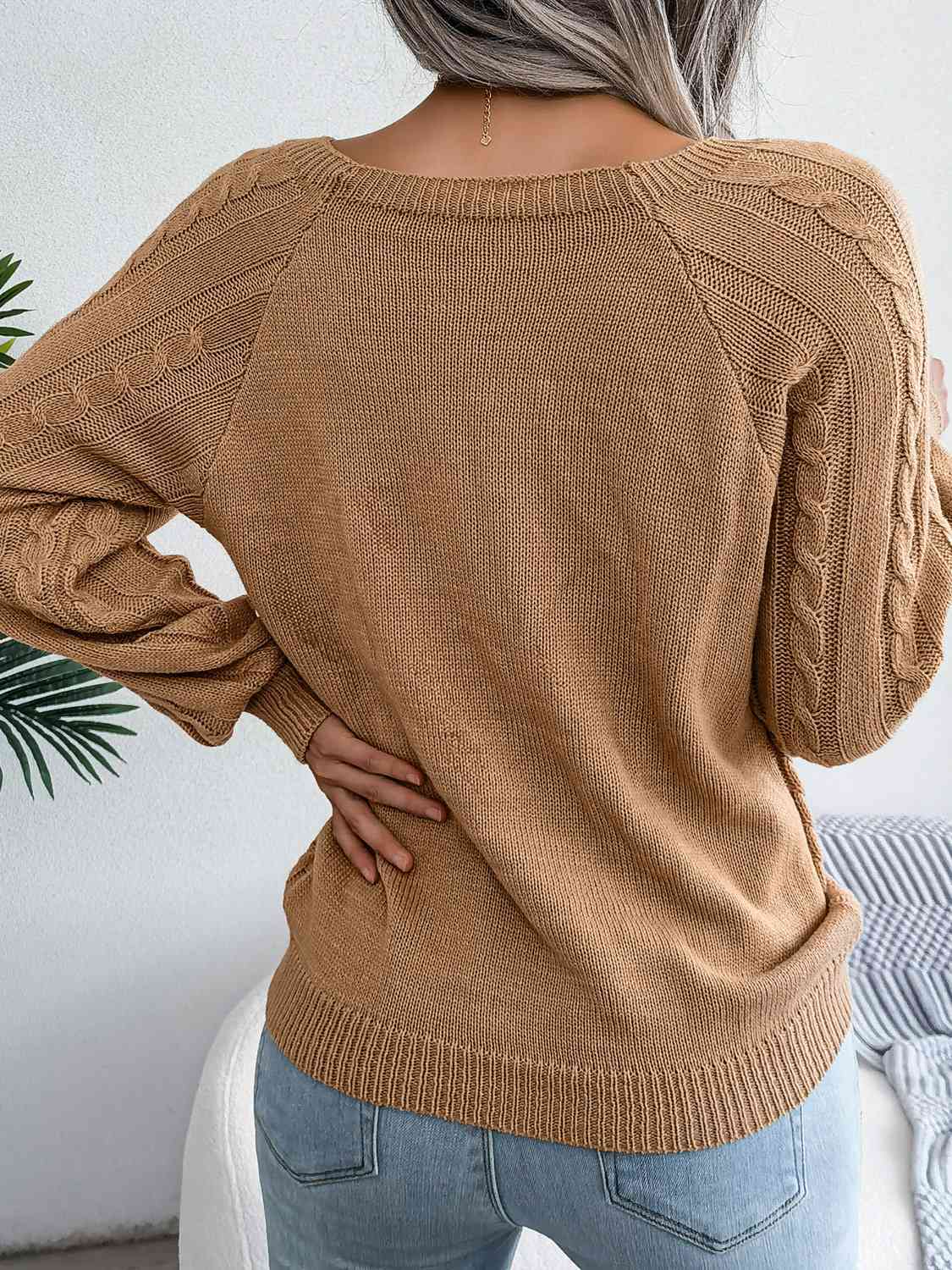 Autumn Forever Cable-Knit Sweater