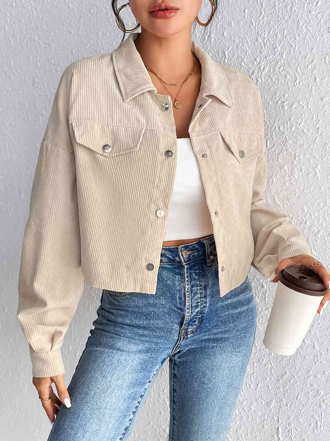 Teagan Snap Down Collared Jacket