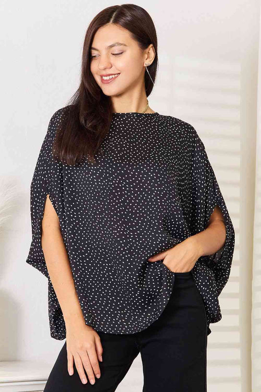 Estelle Dolman Sleeve Round Neck Blouse