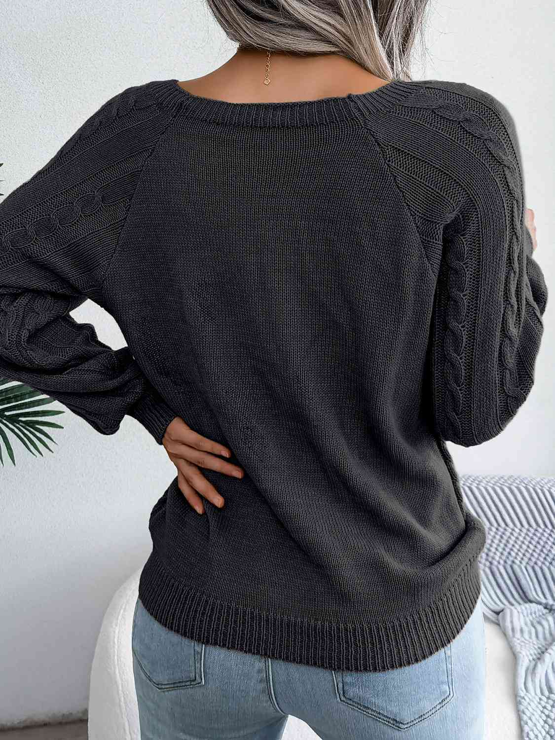 Autumn Forever Cable-Knit Sweater