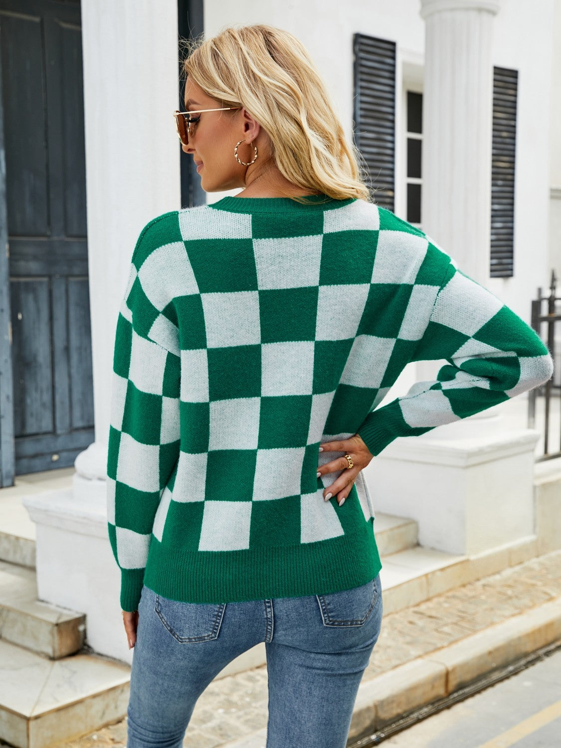 Play The Game Checkered Sweater