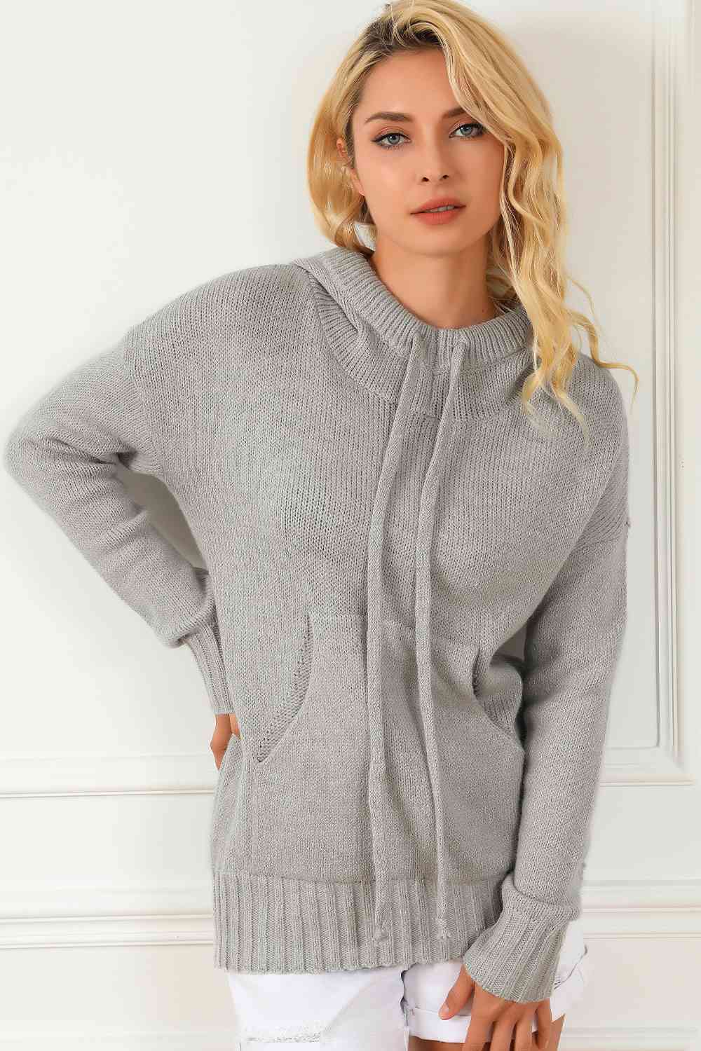 Avianna Drawstring Hooded Sweater
