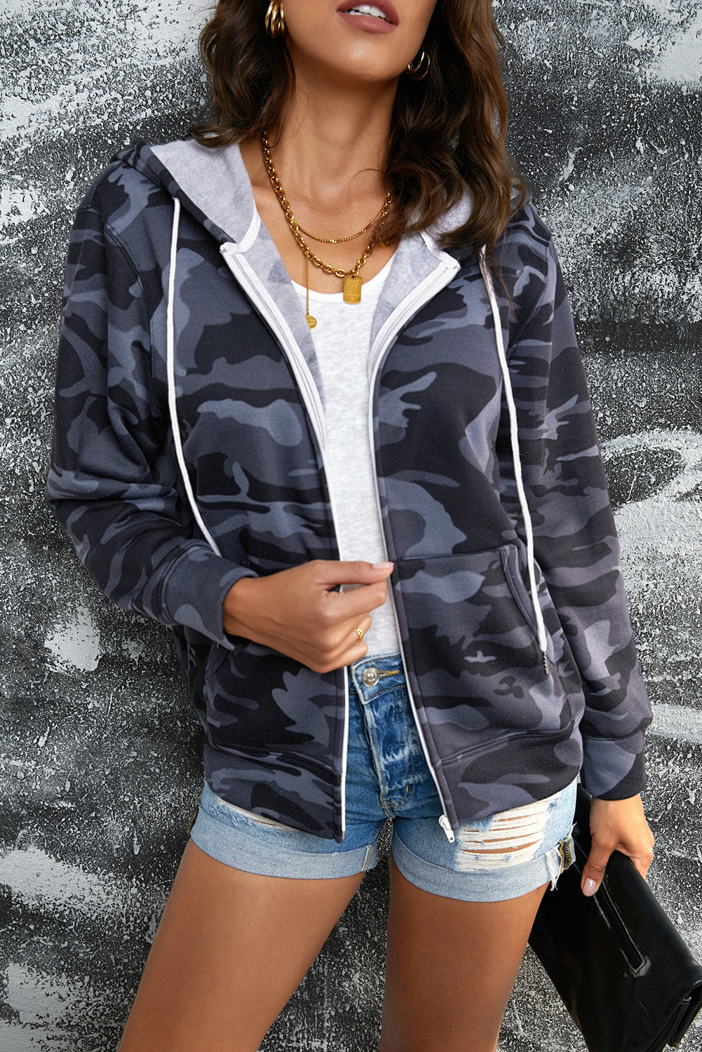 Blend In Hooded Camo Jacket