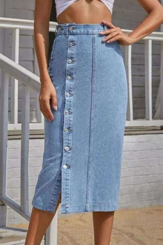 Elouise Denim Midi Skirt