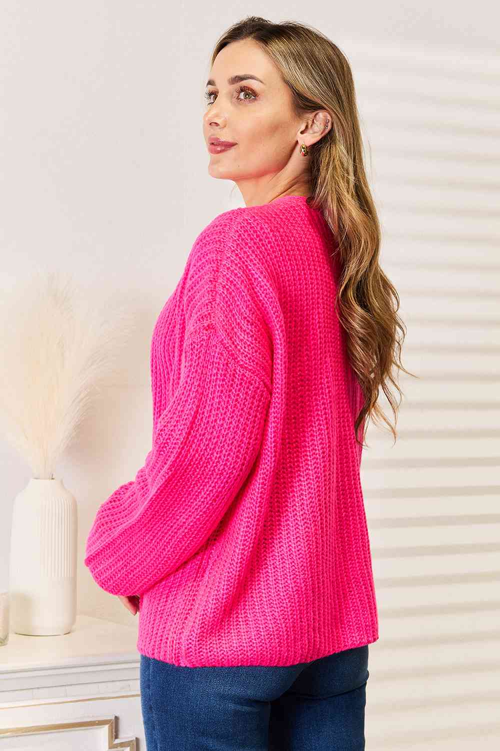 Here For It Rib-Knit Cardigan