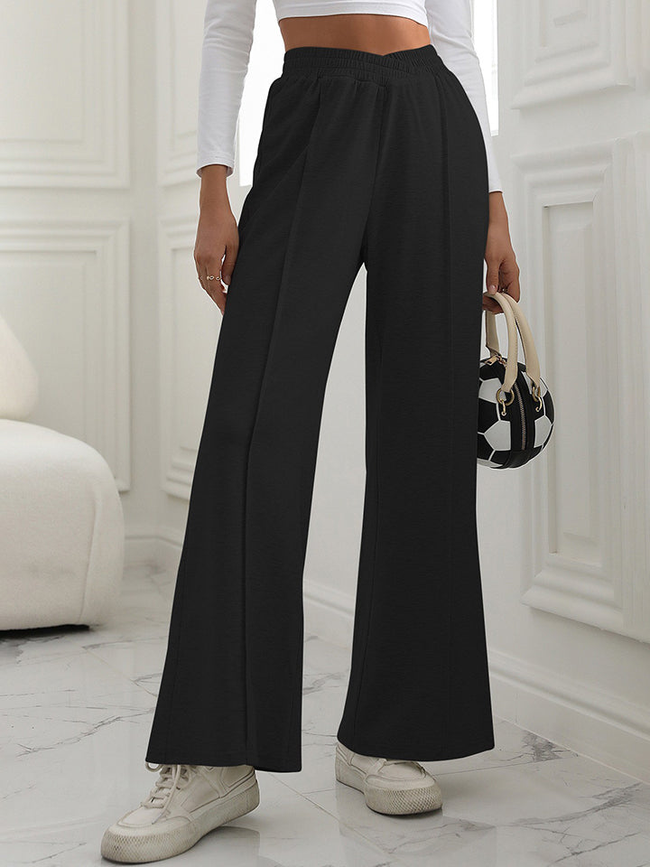 Trendy V-Waist Wide Leg Pants