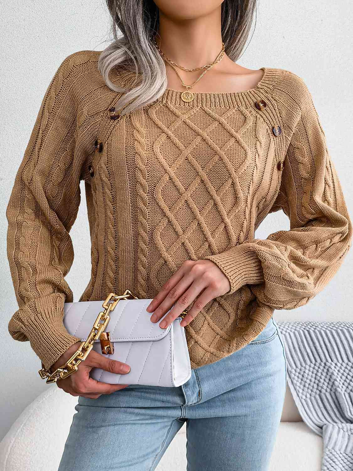 Autumn Forever Cable-Knit Sweater