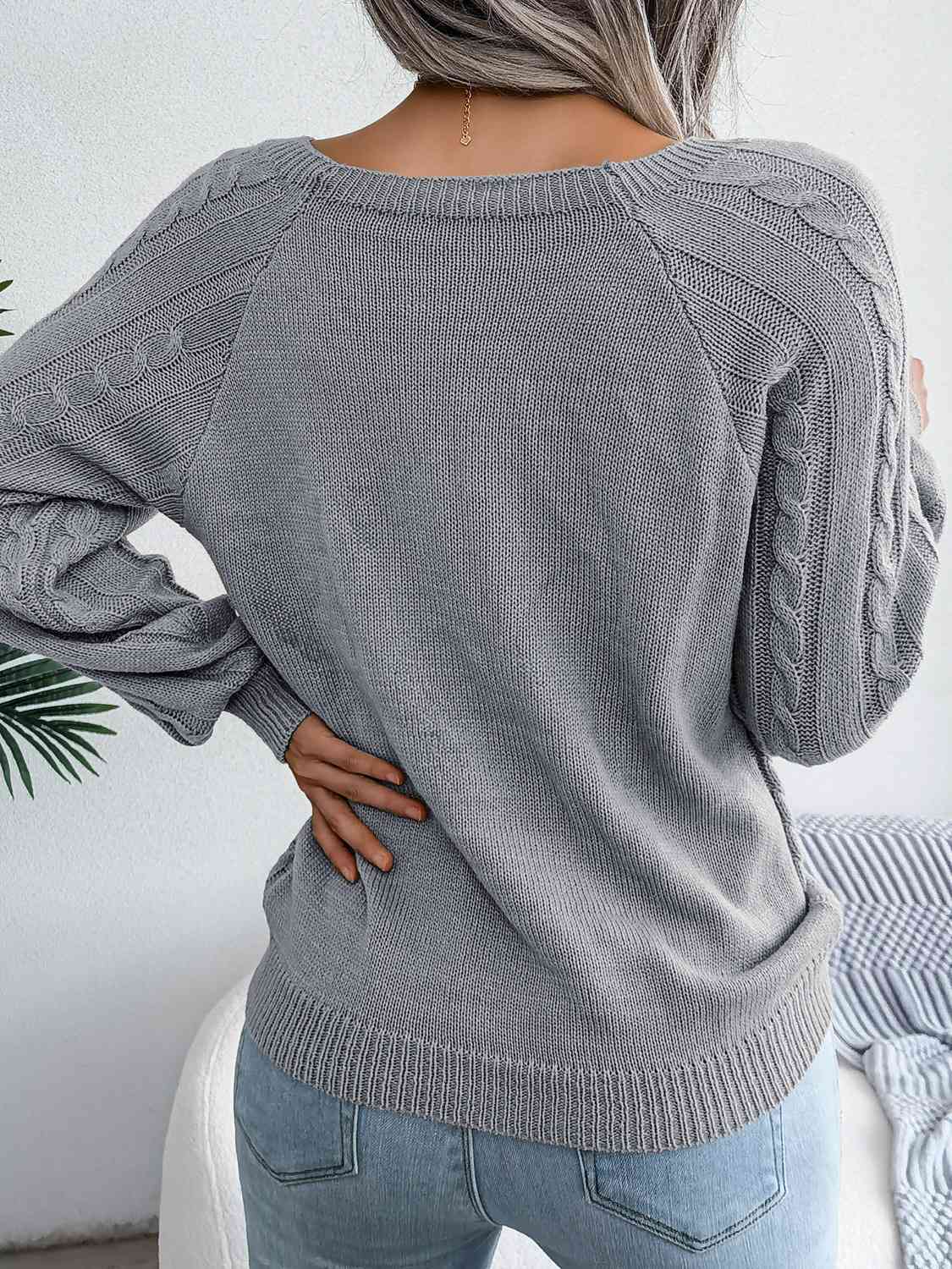 Autumn Forever Cable-Knit Sweater