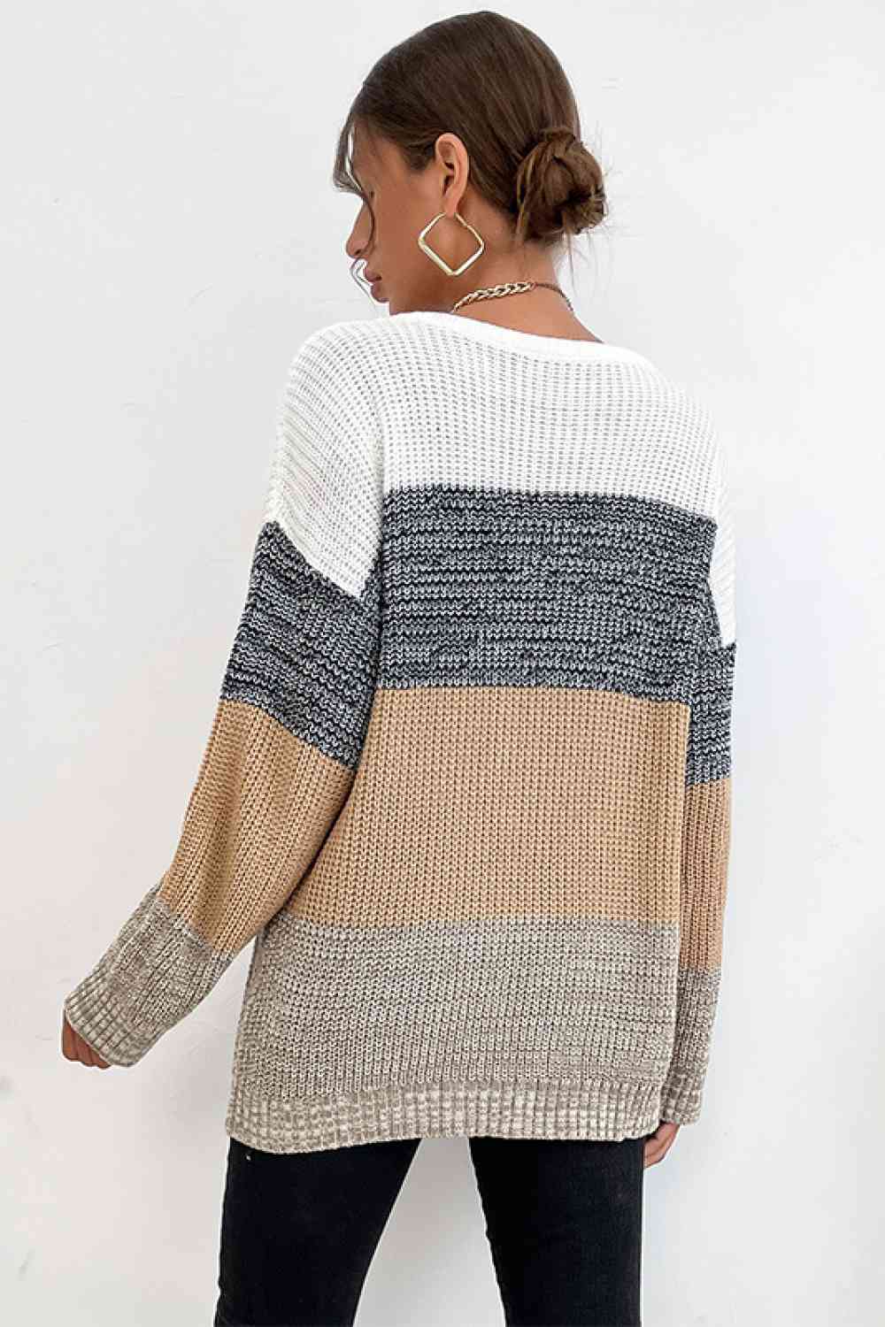 Emmie Striped Long Sleeve Sweater