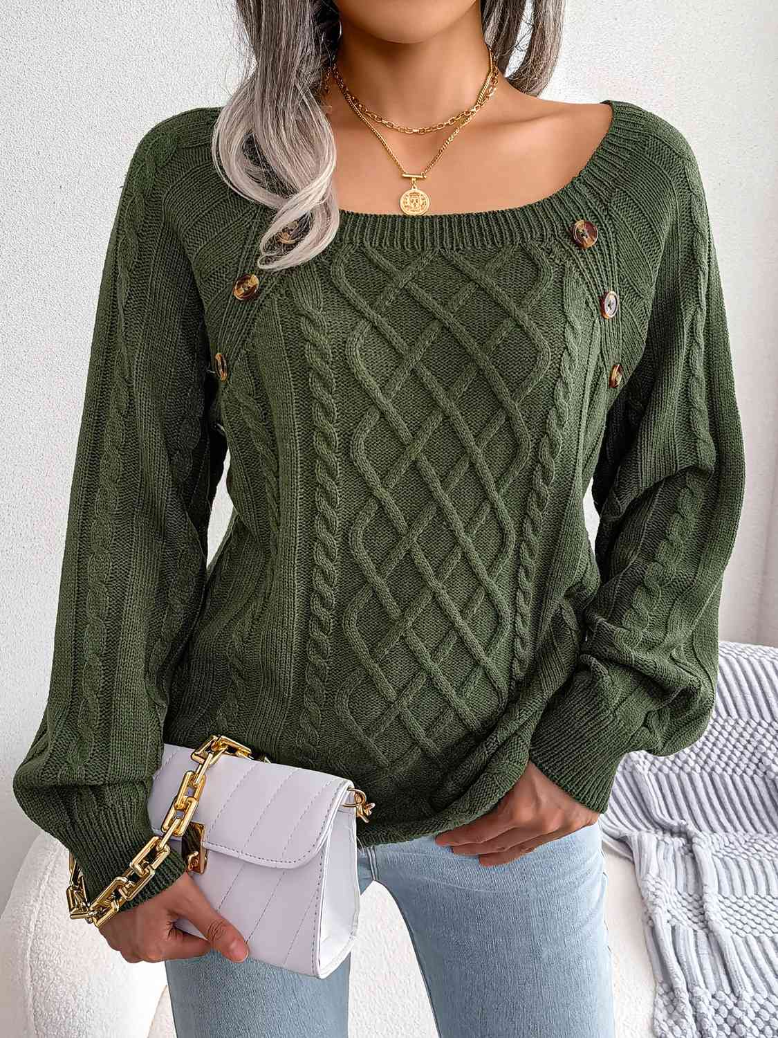 Autumn Forever Cable-Knit Sweater