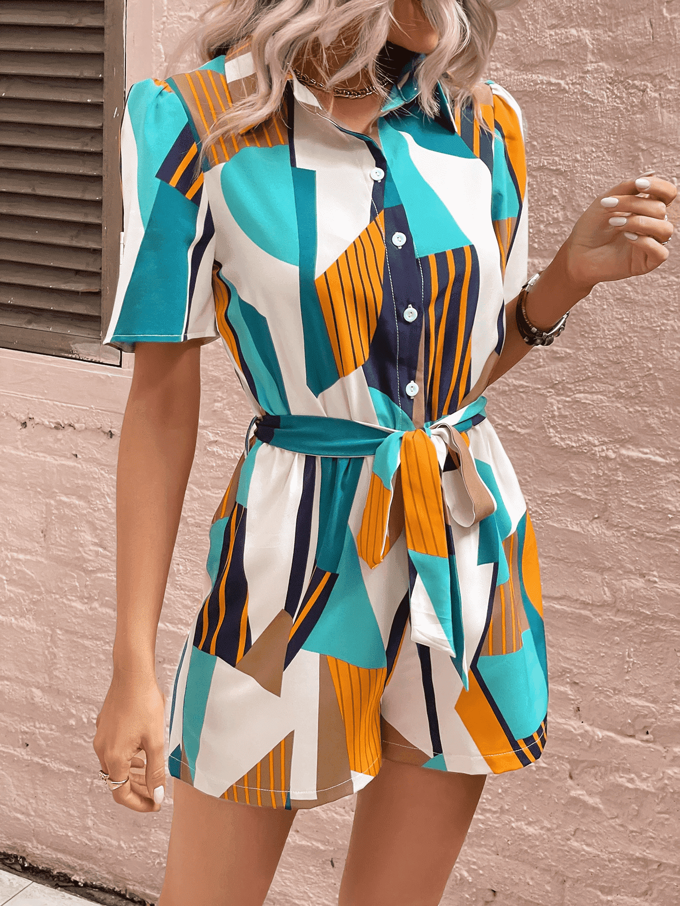 Vacay Ready Belted Romper