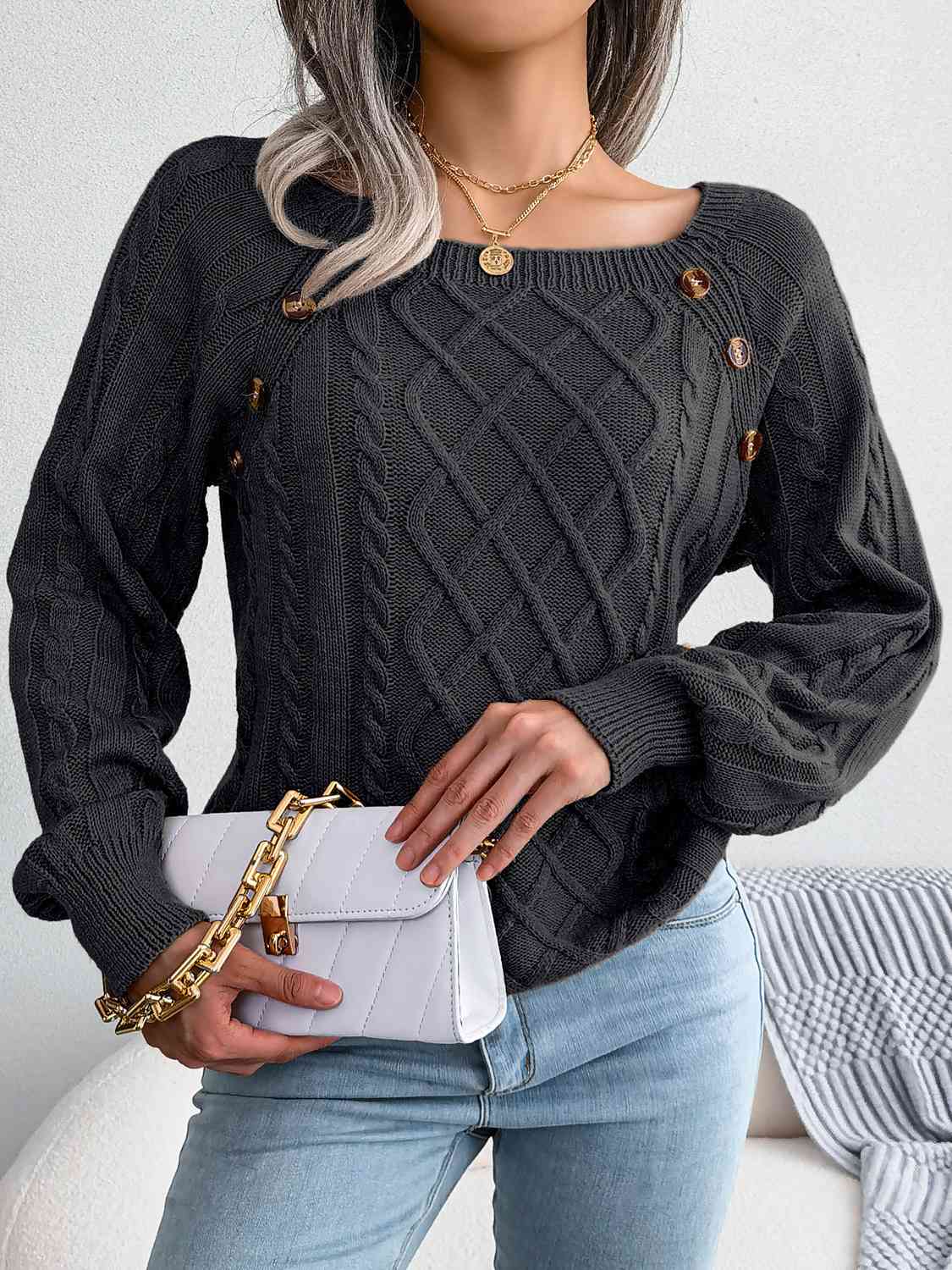 Autumn Forever Cable-Knit Sweater