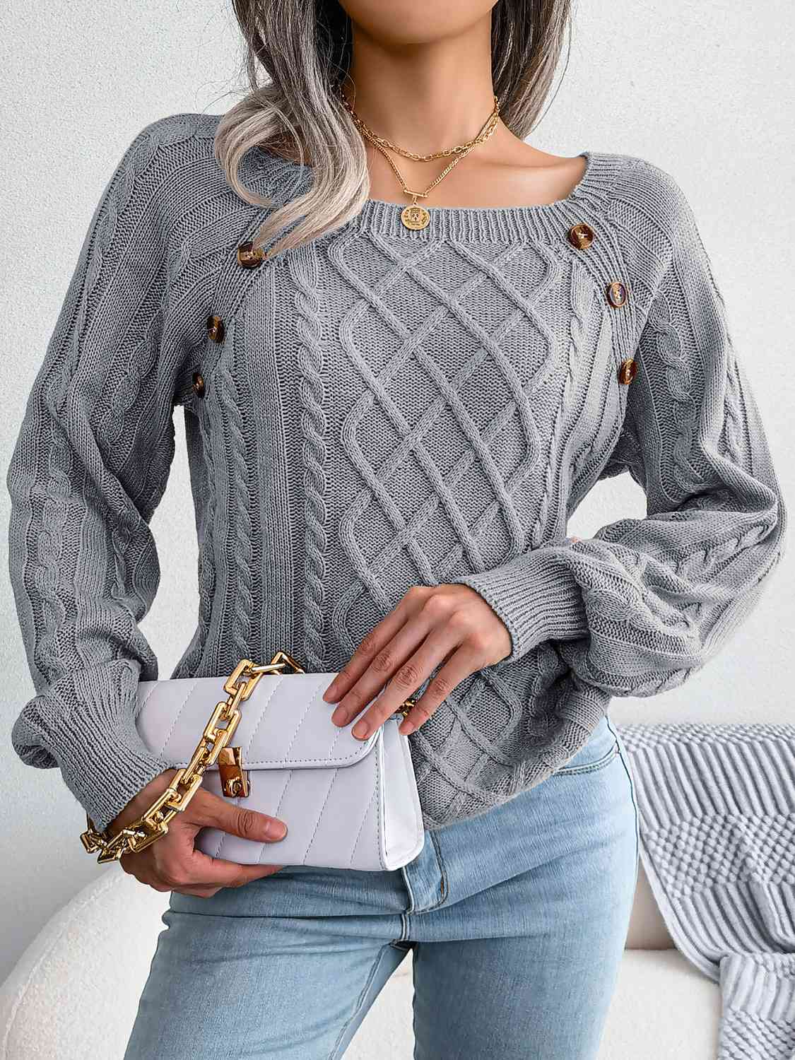 Autumn Forever Cable-Knit Sweater